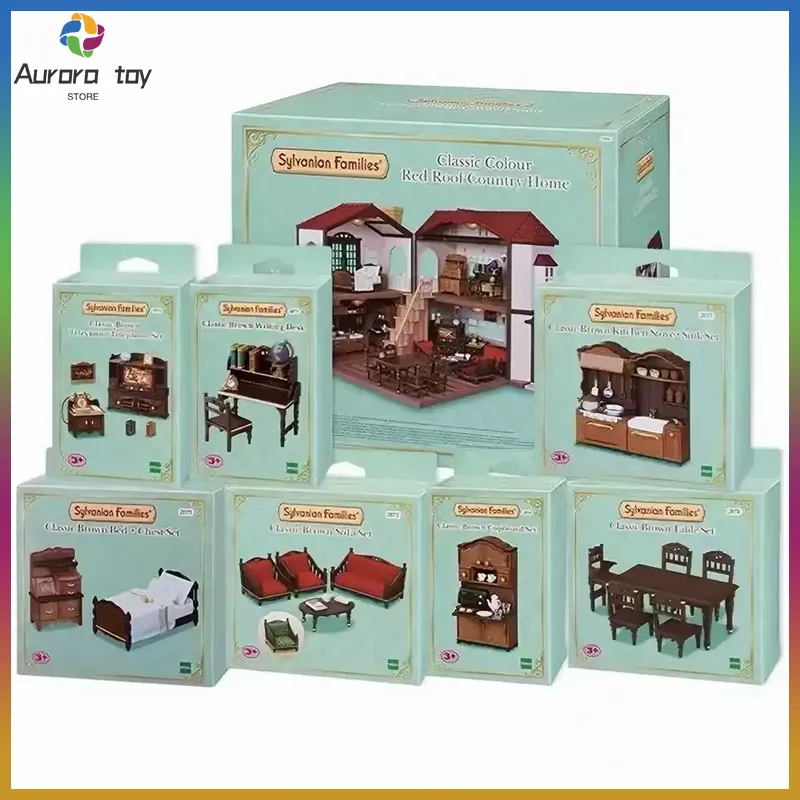 Vintage Collectible Items - Original Sylvanian Families Classic Brown Vintage