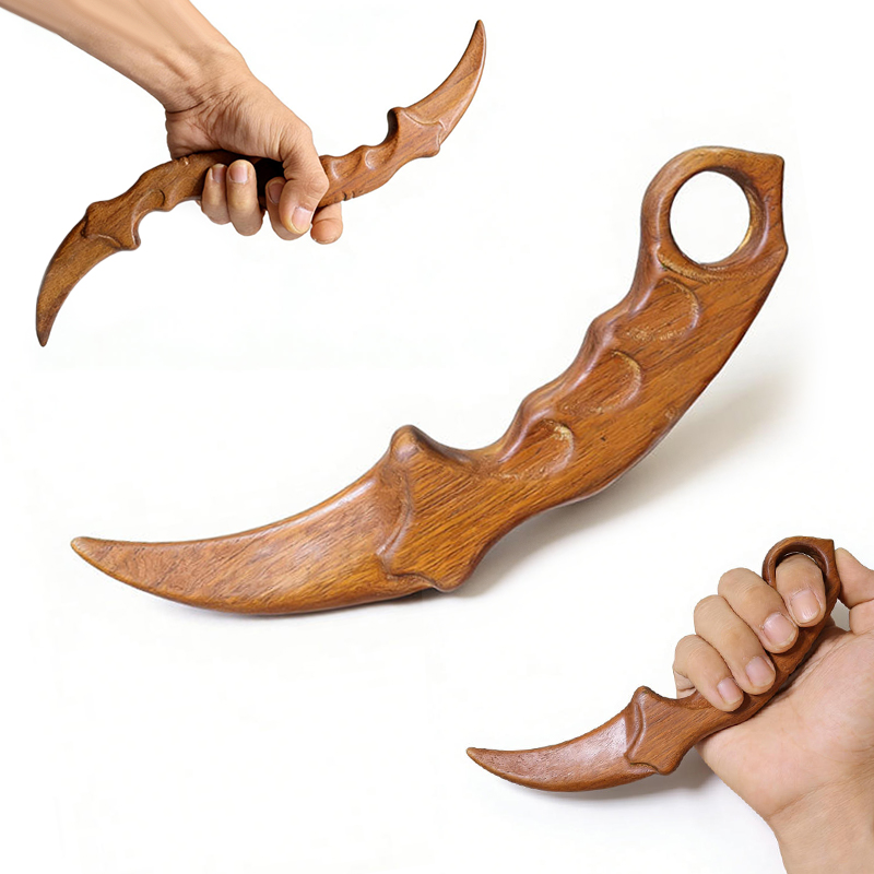 Vintage Collectible Knife - @*1/2pcs Golden Sandalwood Claw Knife Wooden