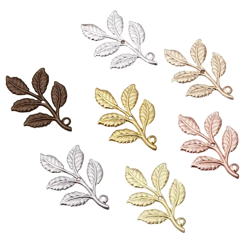 Vintage Collector - BoYuTe Metal Brass Branch Leaf Plate