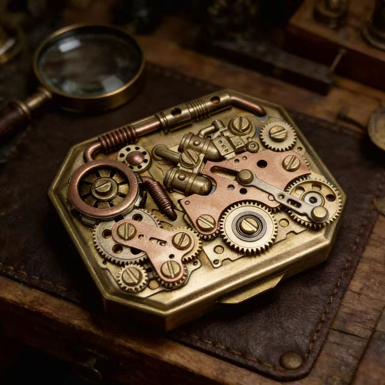 Vintage Pure Copper Gear Keros - Vintage Collectible Accessories review and price