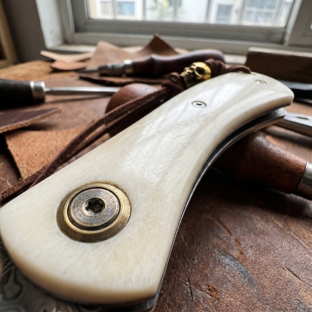 Vintage Damascu Steel Small Fo - Vintage Collectible Knife review and price