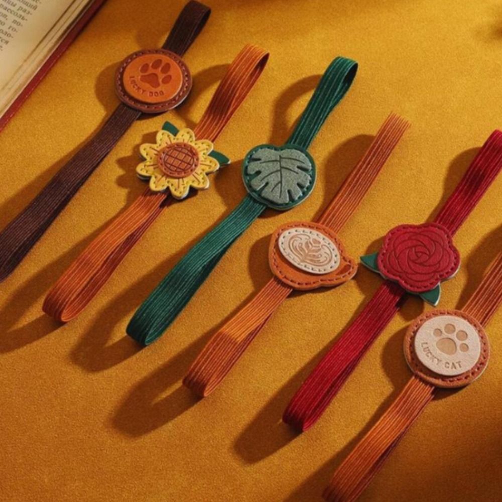 Vintage Elastic Bands Leather  - Vintage Collectible Books review and price