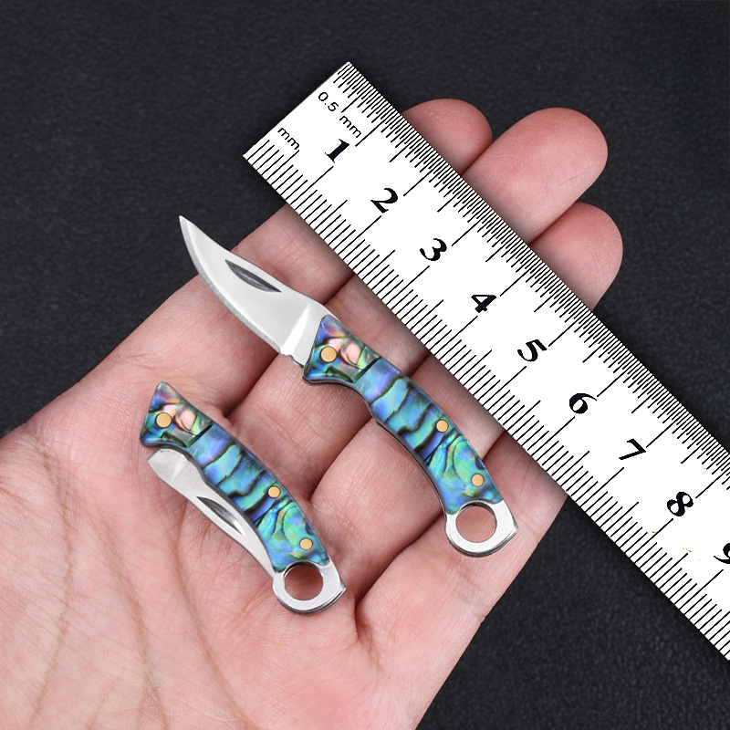 Abalone Shell Mini Folding Kni - Vintage Collectible Knife review and price