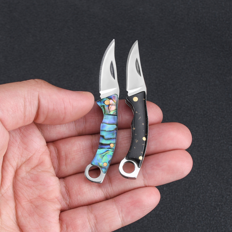 Abalone Shell Mini Folding Kni - Vintage Collectible Knife review and price