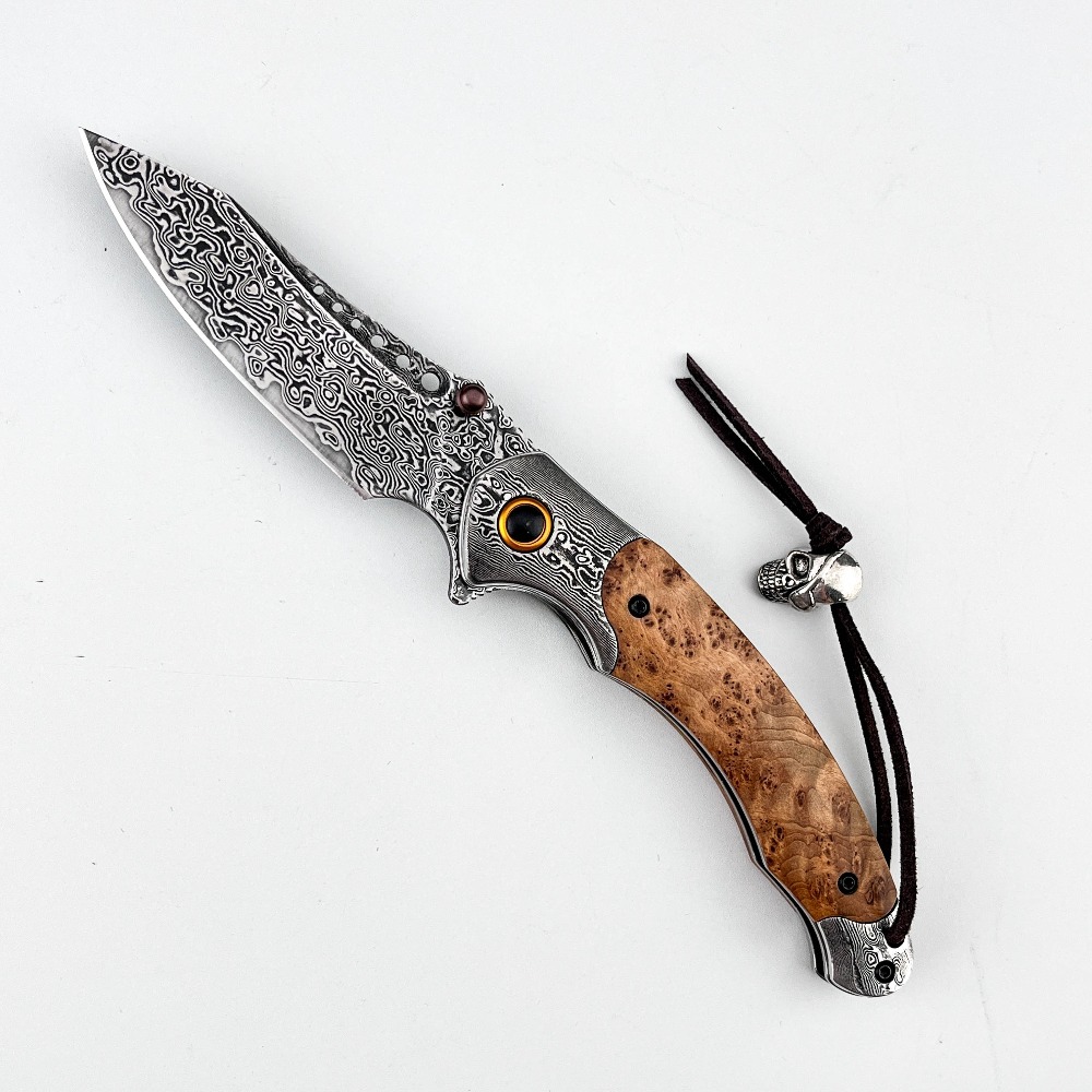 High Hardness Damascus Pattern - Vintage Collectible Knife review and price