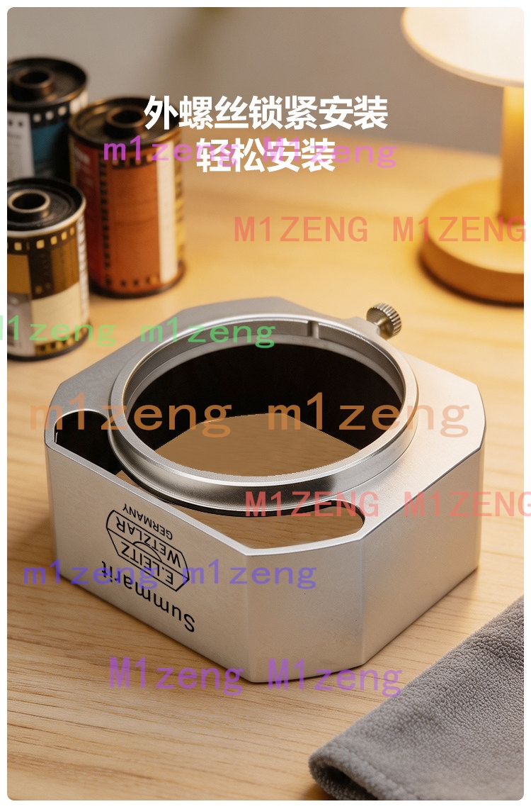 Square Metal Lens Hood + Metal - Lens Cap Vintage review and price