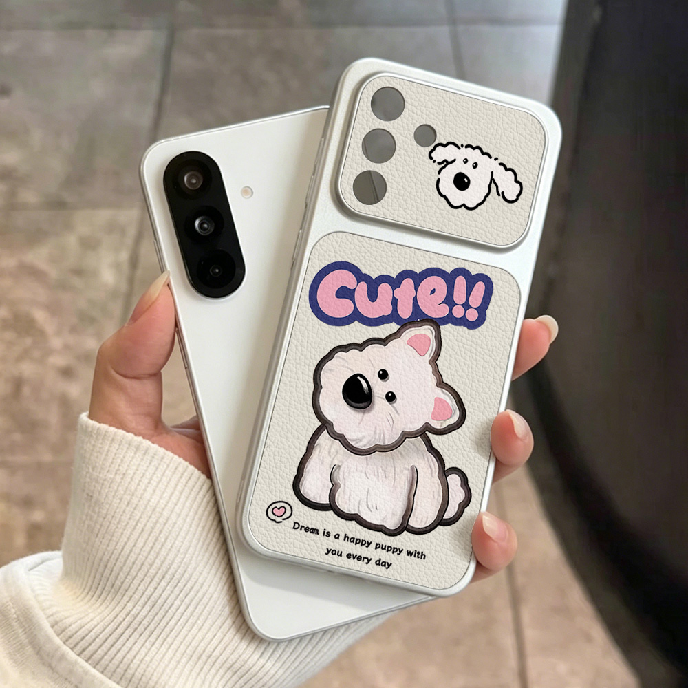Cute Cartoon Dog Lanyard Phone - Camera Leather Case review and price