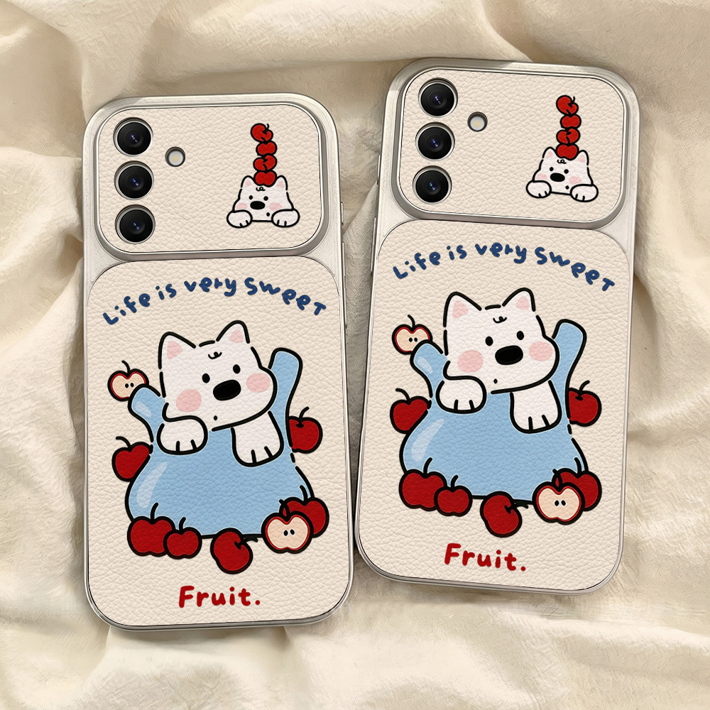 Cute Cartoon Dog Lanyard Phone - Camera Leather Case review and price
