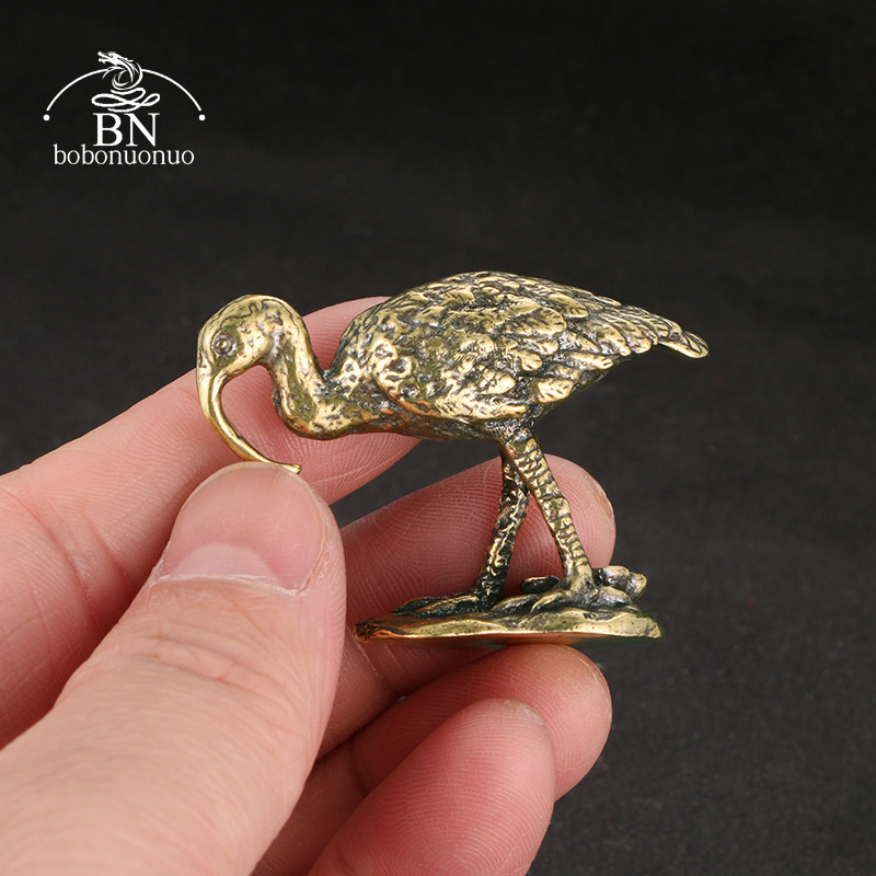 Brass Vintage Long-billed Cran - Vintage Collectible Accessories review and price