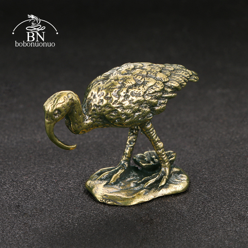 Brass Vintage Long-billed Cran - Vintage Collectible Accessories review and price
