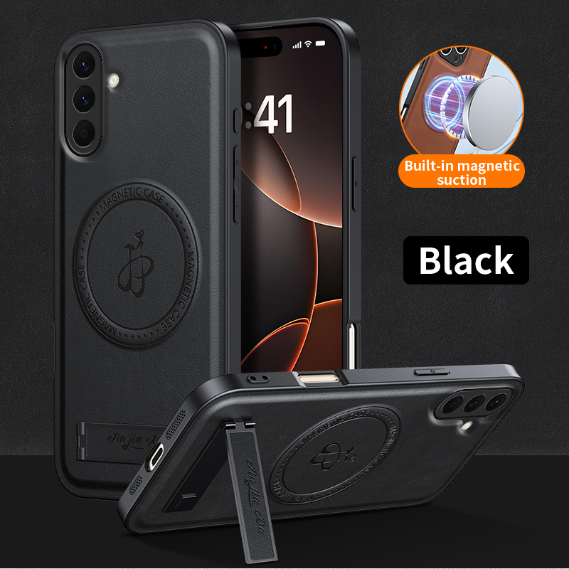 Leather Stand Case For Samsung - Camera Leather Case review and price