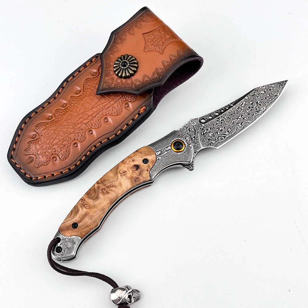 High Hardness Damascus Pattern - Vintage Collectible Knife review and price
