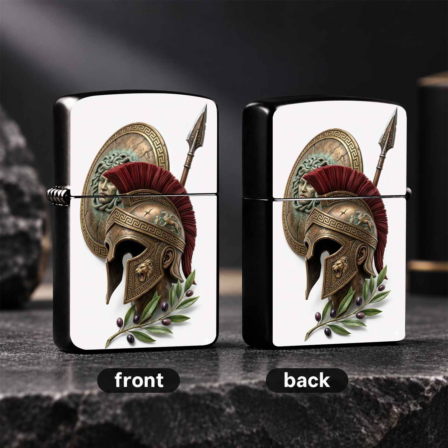 Vintage Greek Themed Lighter W - Vintage Collectible Items review and price