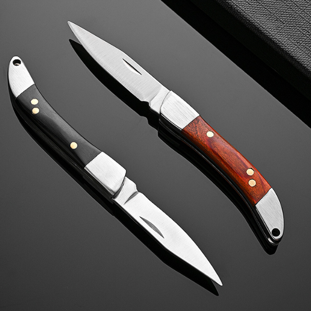 Vintage Curved Wood Handle Fol - Vintage Collectible Knife review and price