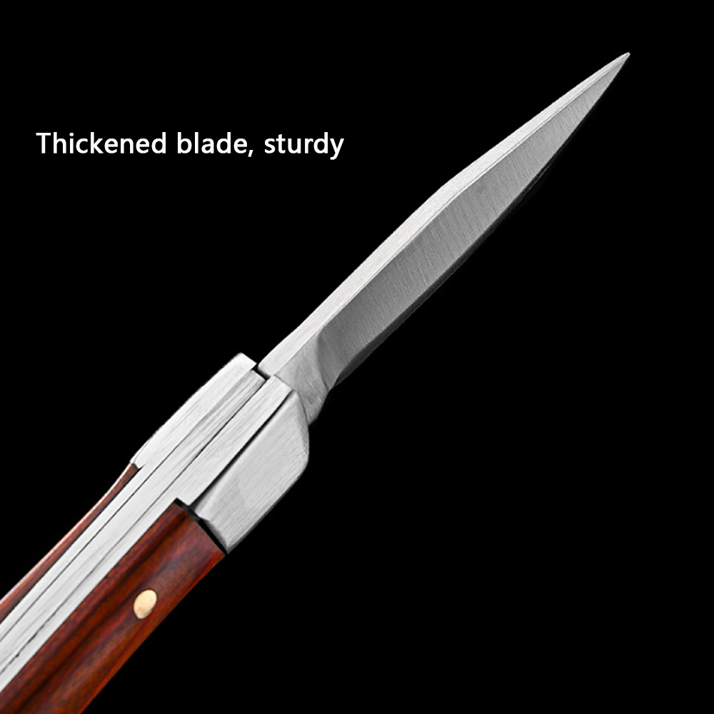 Vintage Curved Wood Handle Fol - Vintage Collectible Knife review and price