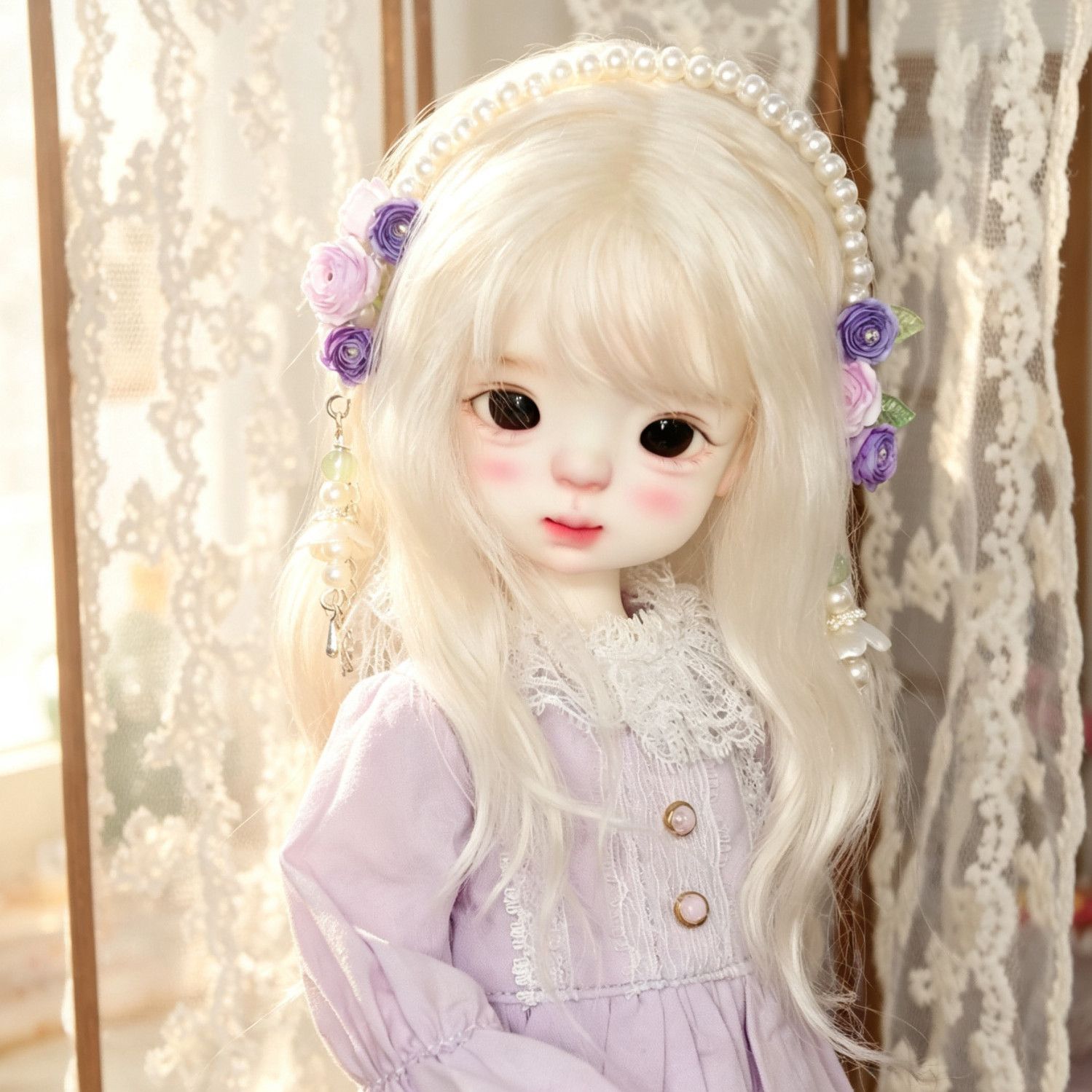 Hand Made Pearl Flower Doll He - Vintage Collectible Accessories review and price