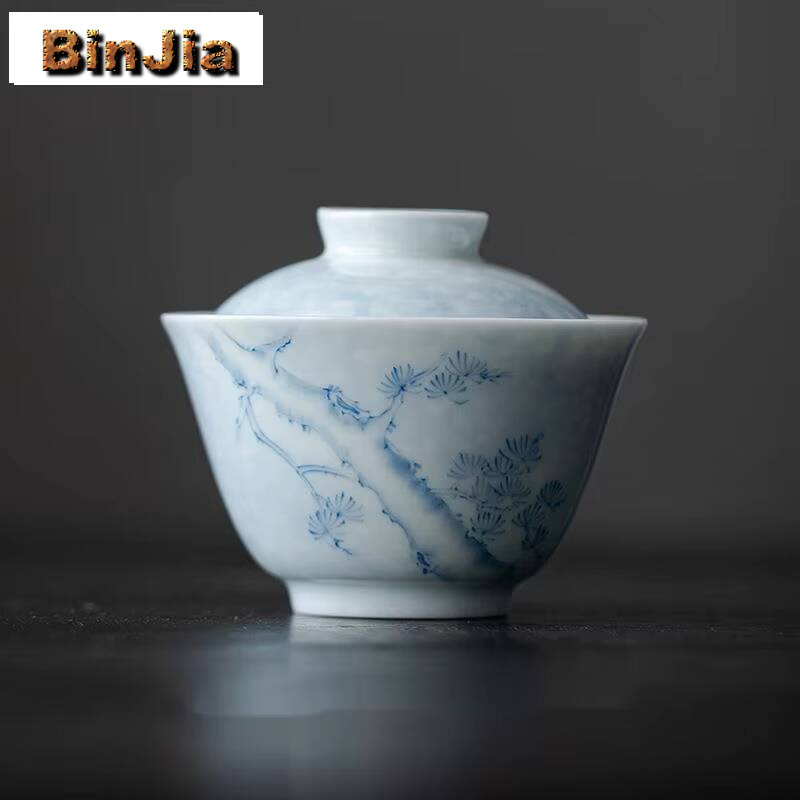 100ml Handpainted Pine Cover B - Vintage Collectible Items review and price