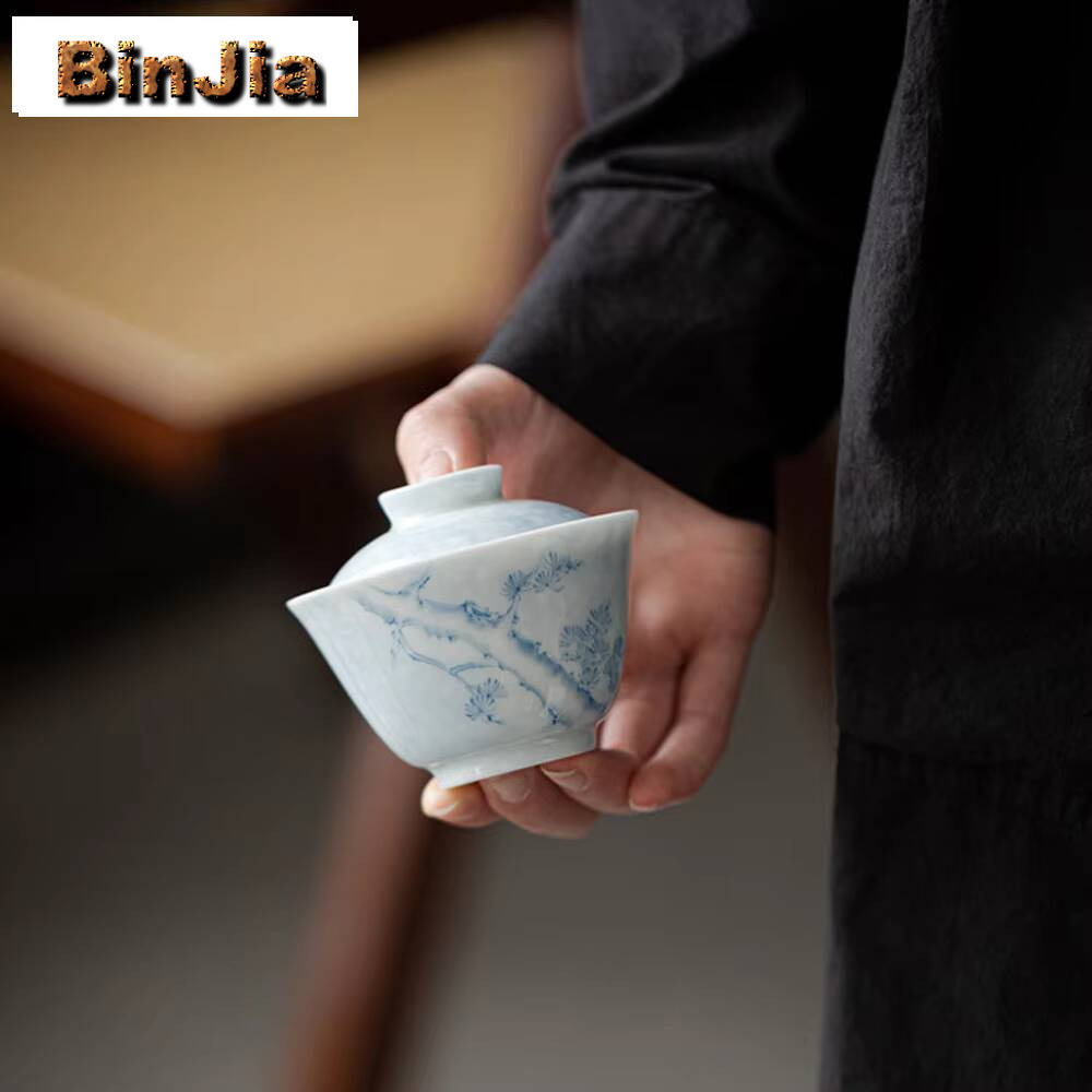100ml Handpainted Pine Cover B - Vintage Collectible Items review and price