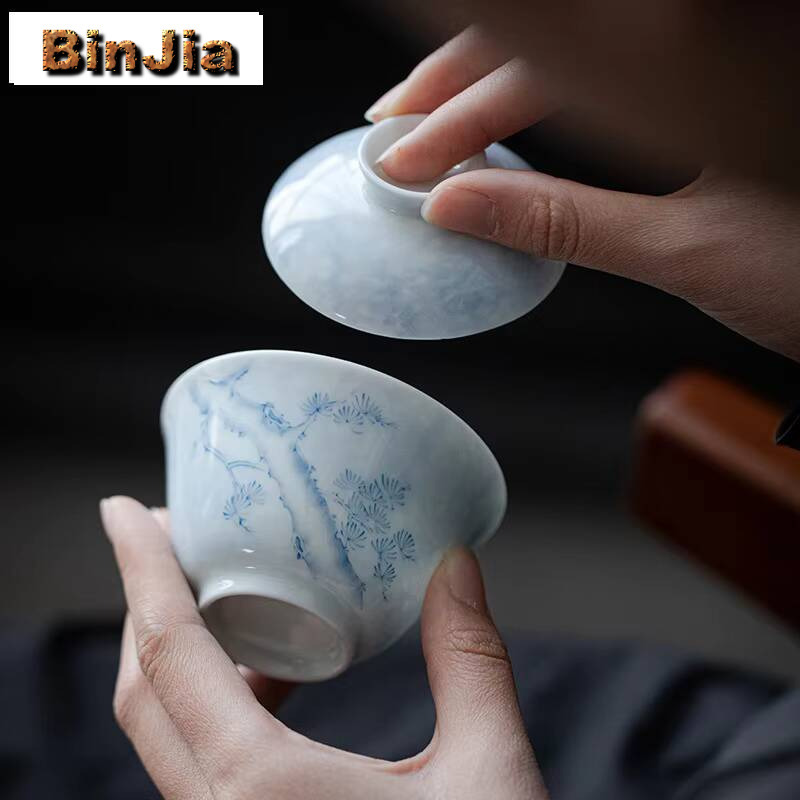 100ml Handpainted Pine Cover B - Vintage Collectible Items review and price